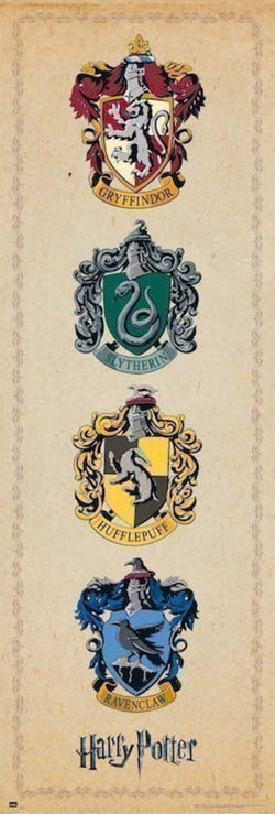 Poster Harry Potter - House Crests 53x158cm