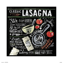 Kunstdruck Lily and Val - Classic Lasagna 30x30cm