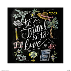 Kunstdruck Lily and Val - To Trave is To Live 30x30cm