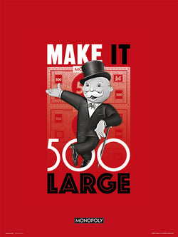 Kunstdruck Monopoly - Make It 500 Large 30x40cm