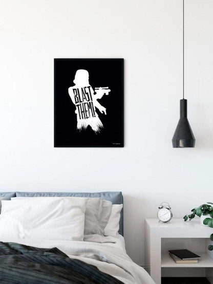 Kunstdruck Star Wars - Silhouette Quotes Stormtrooper 30x40cm