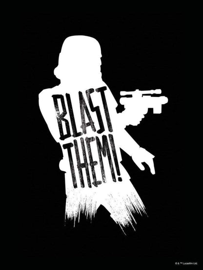 Kunstdruck Star Wars - Silhouette Quotes Stormtrooper 30x40cm