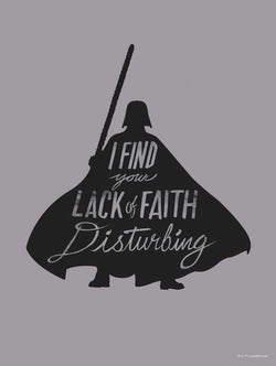 Kunstdruck Star Wars - Silhouette Quotes Vader 30x40cm
