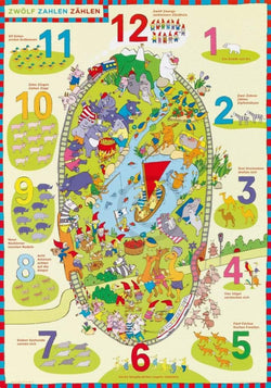 Gabriele Altevers - Zwölf Zahlen zählen Kunstdruck 42x60cm