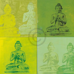 Kunstdruck Hedy Klineman - Temple I 61x61cm