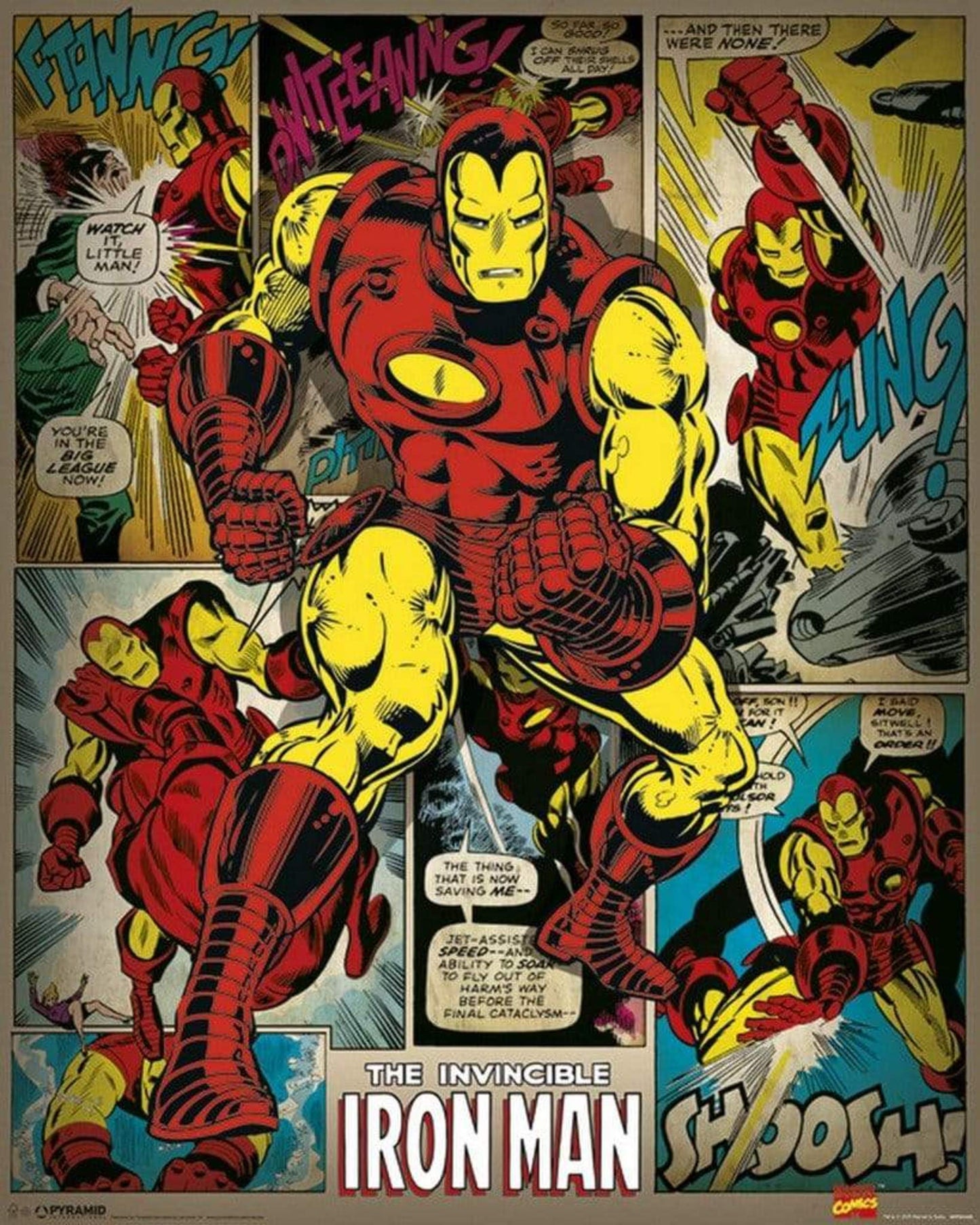 Poster Marvel Comics - Iron Man - Retro 40x50cm