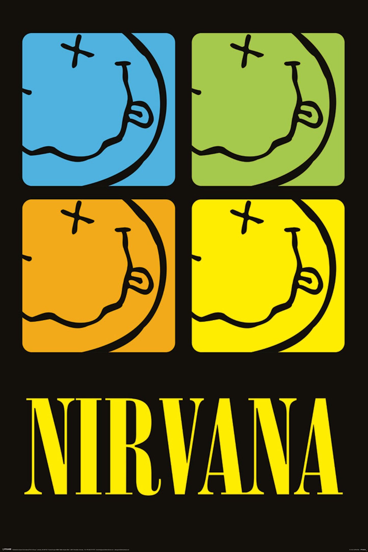 Poster Nirvana - Smiley Squares 61x91,5cm