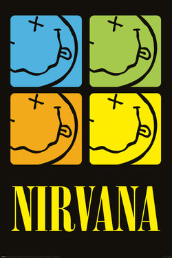 Poster Nirvana - Smiley Squares 61x91,5cm