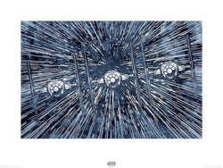 Kunstdruck Star Wars - Episode VII TIE Fighters 80x60cm
