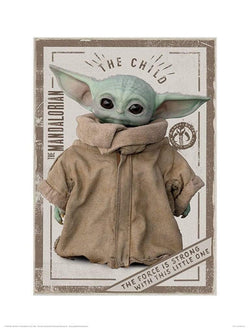 Star Wars - The Mandalorian - The Child Kunstdruck 30x40cm