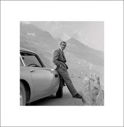 Kunstdruck James Bond - Aston Martin 40x40cm