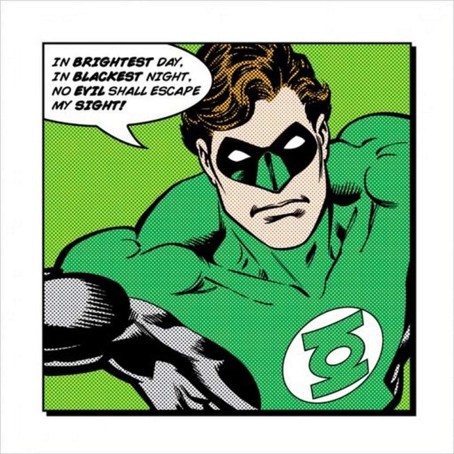 Kunstdruck Green Lantern - Brightest Day 40x40cm
