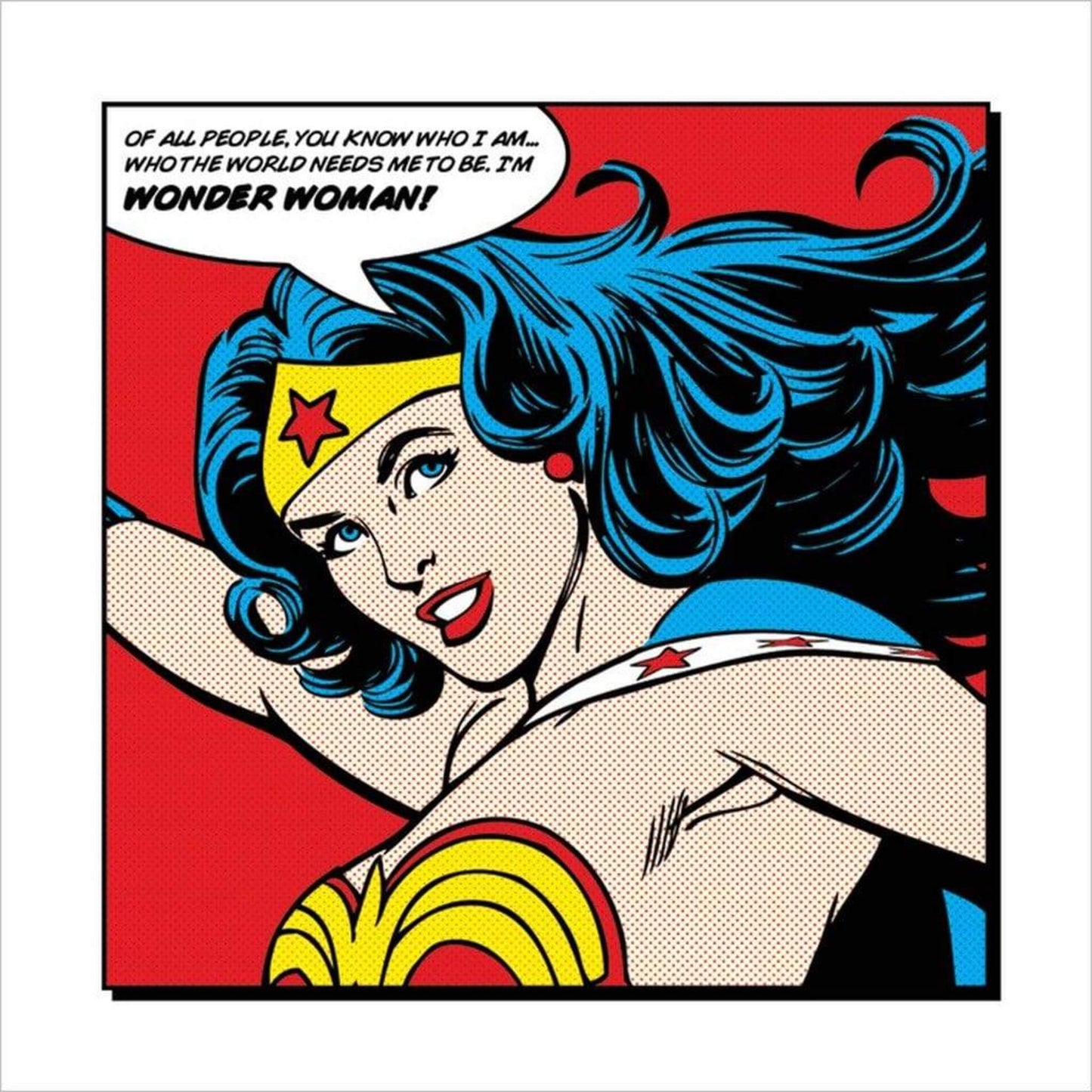 Kunstdruck Wonder Woman - of all People 40x40cm