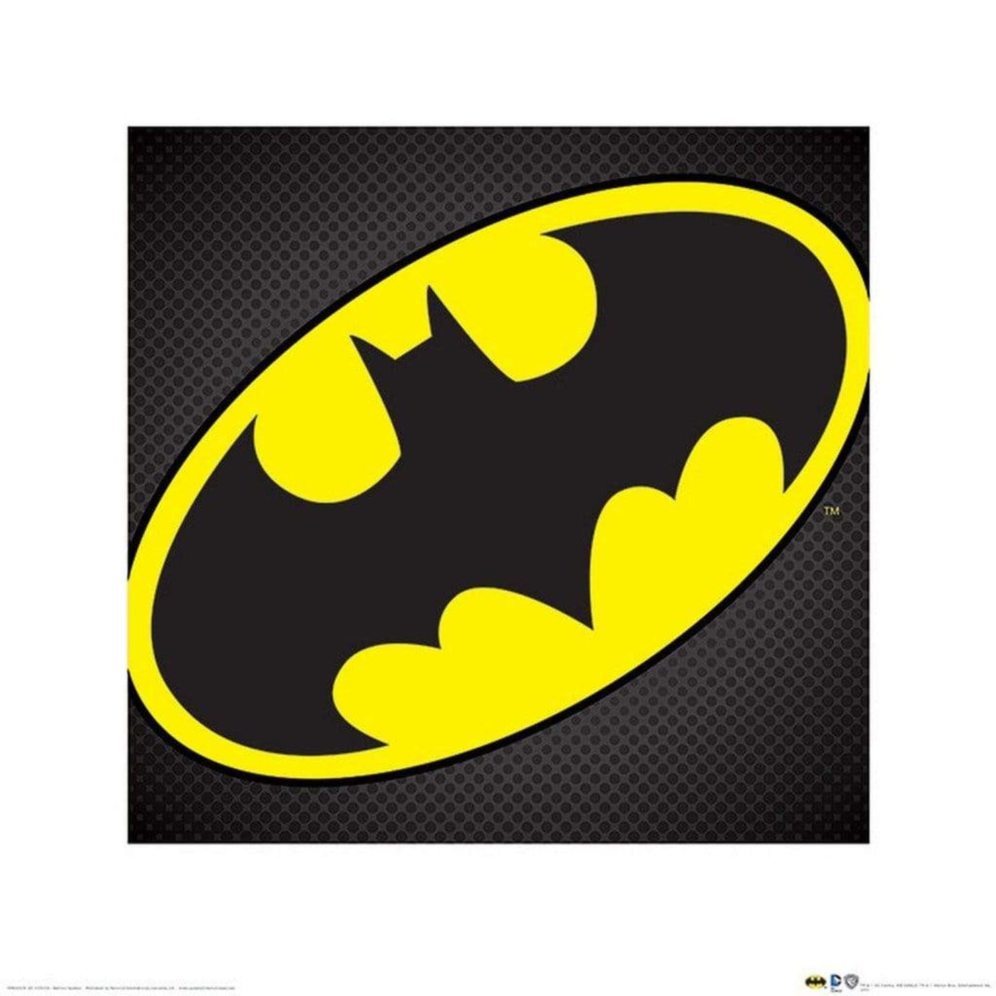 Kunstdruck Batman - Symbol 40x40cm