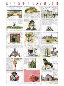 Kunstdruck Sabine Gerke - Niedersachsen I 60x80cm