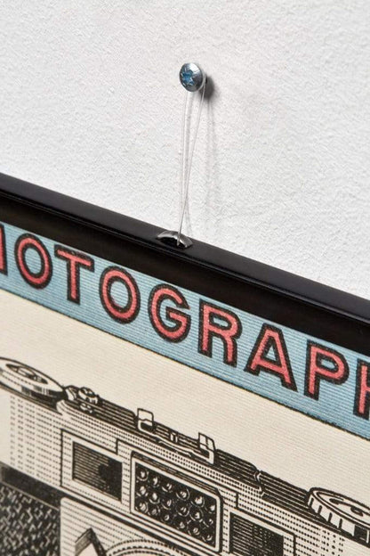 Posterhänger 40cm Schwarz - Posterleiste mit Aufhängauge