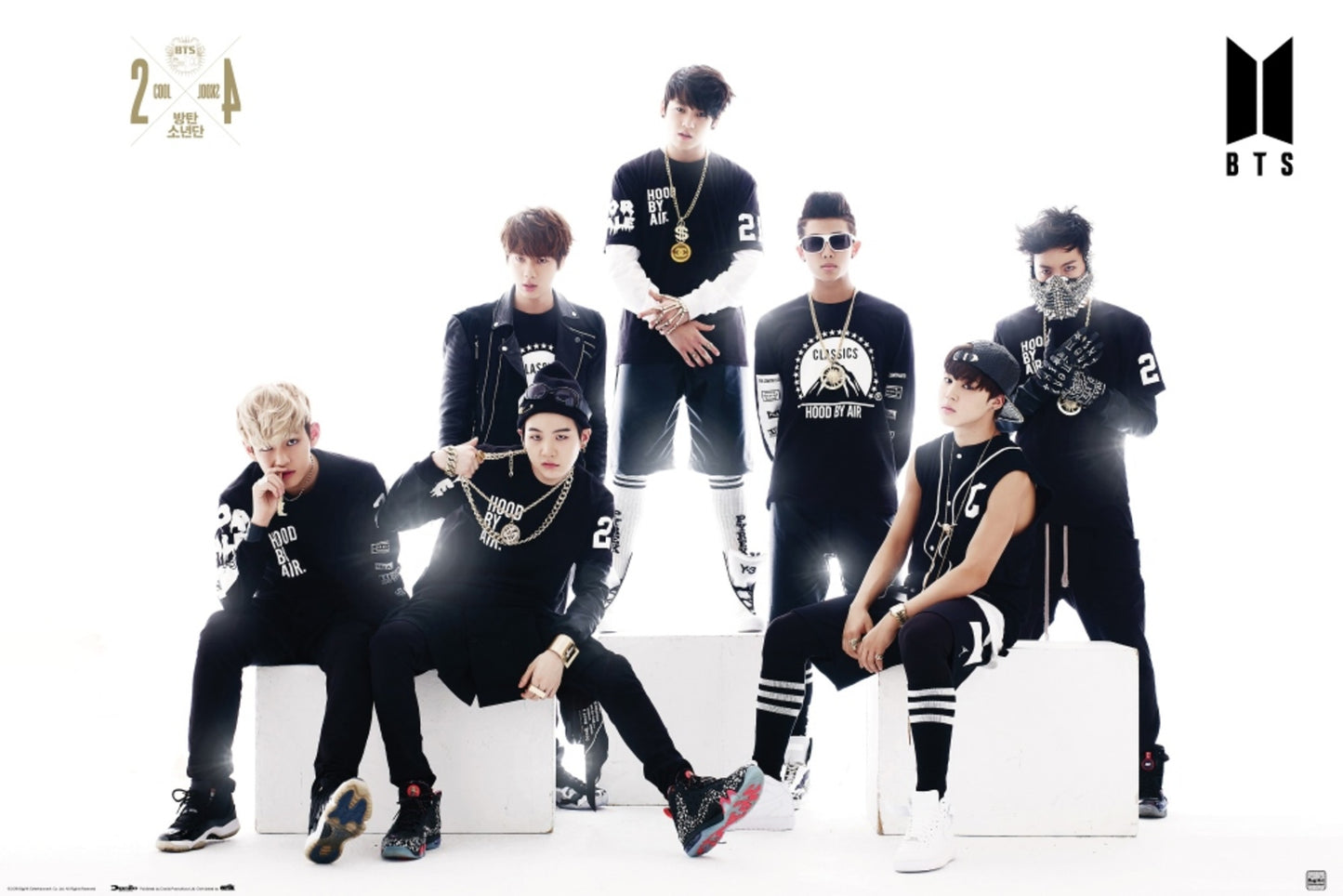 Poster BTS - Black and White 91,5x61cm