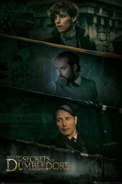 Poster Fantastic Beasts - The Secrets of Dumbledore Three Wands 61x91,5cm