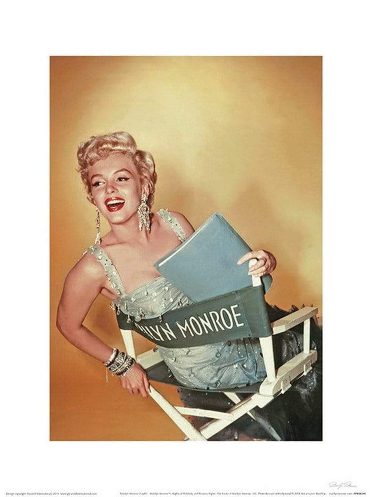 Marilyn Monroe - Gold Kunstdruck 30x40cm