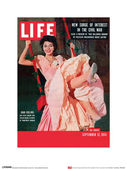 Kunstdruck Time Life - Life Cover Joan Collins - 30x40cm