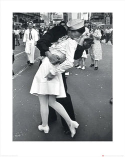 Kunstdruck Time Life - War Time Kiss 40x50cm