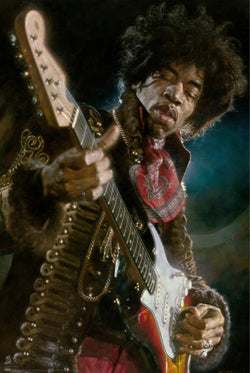 Poster Sebastian Kruger - Jimi Hendrix 61x91,5cm