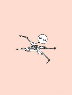 Kunstdruck Star Wars - Pew Pew 30x40cm