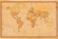 Poster Harper Collins - Antique World Map 21 91.5x61cm