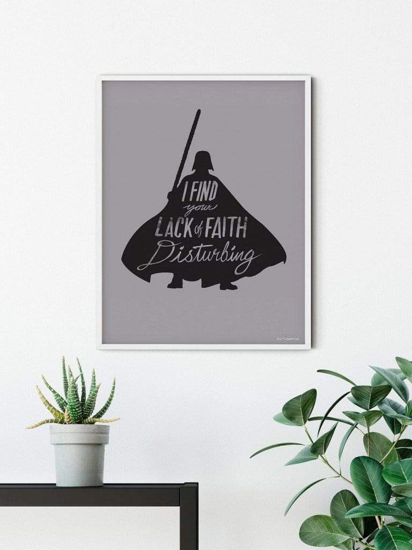 Kunstdruck Star Wars - Silhouette Quotes Vader 40x50cm