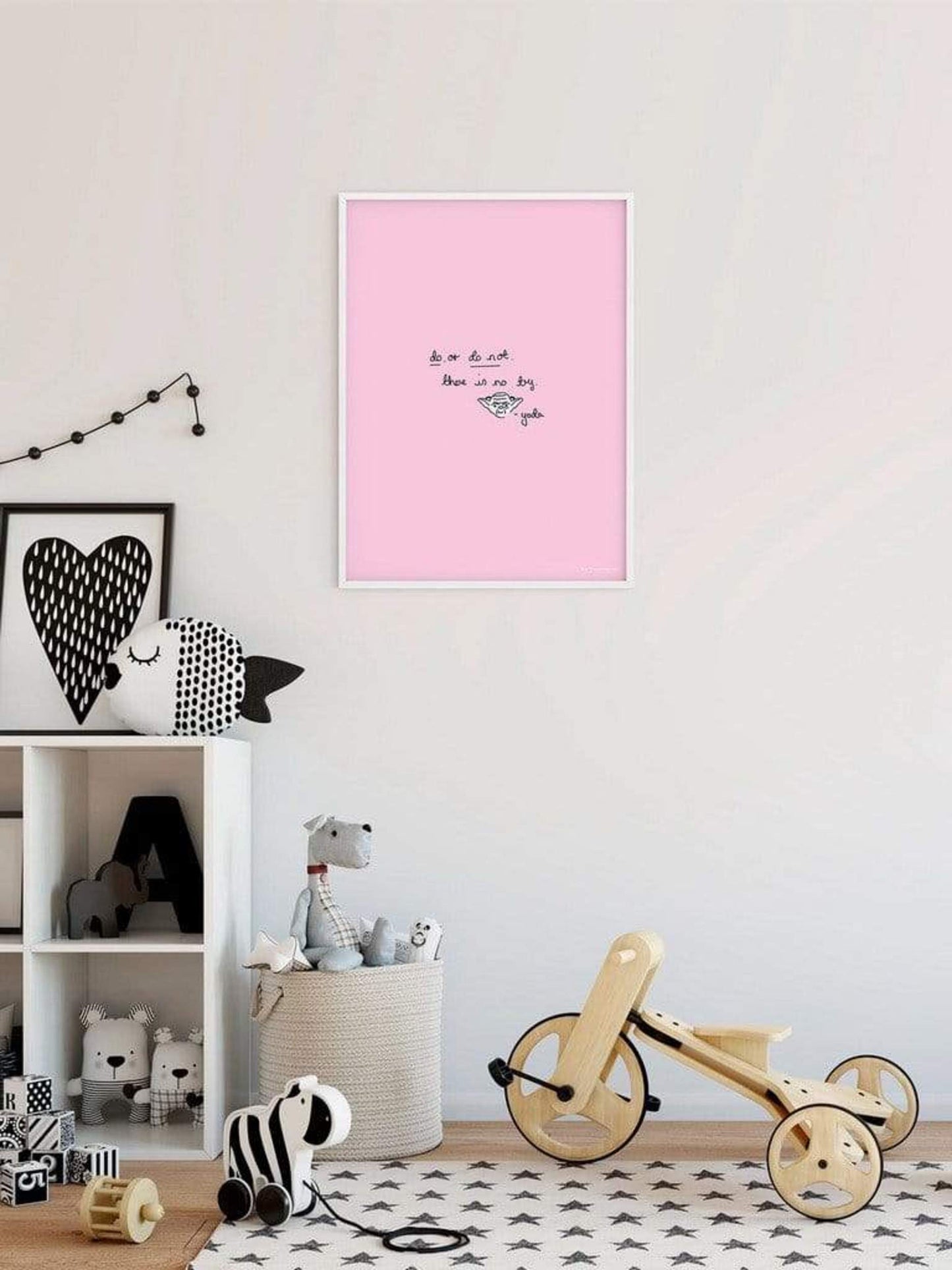 Kunstdruck Star Wars - Quote Yoda Cute 30x40cm