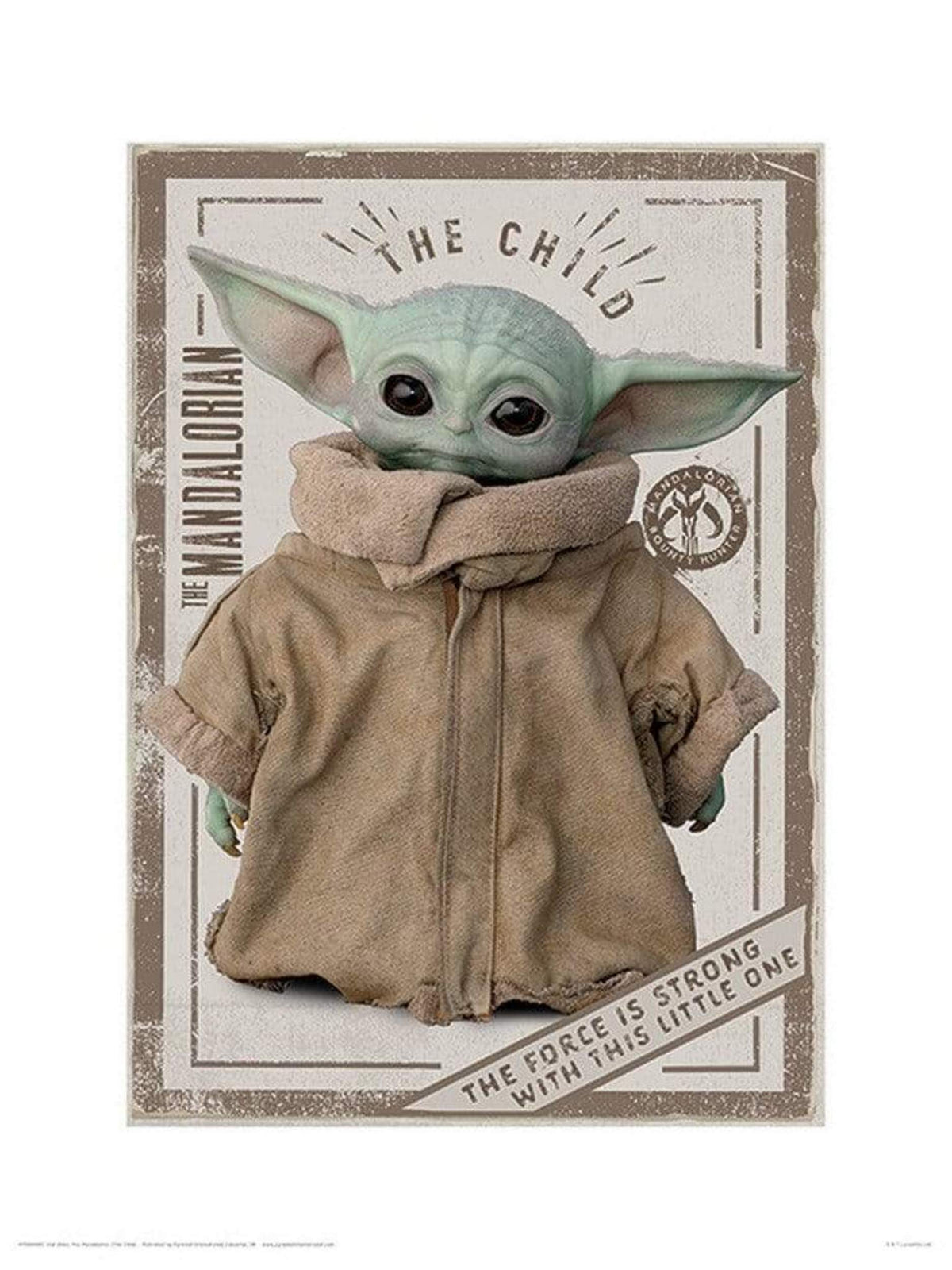 Star Wars - The Mandalorian - The Child Kunstdruck 30x40cm