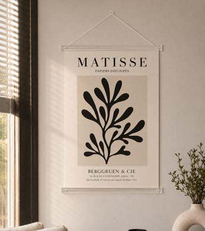 Posterhänger 100cm Transparent - Posterleiste mit Aufhängauge