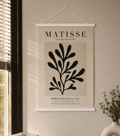 Posterhänger 90cm Weiß - Posterleiste mit Aufhängauge