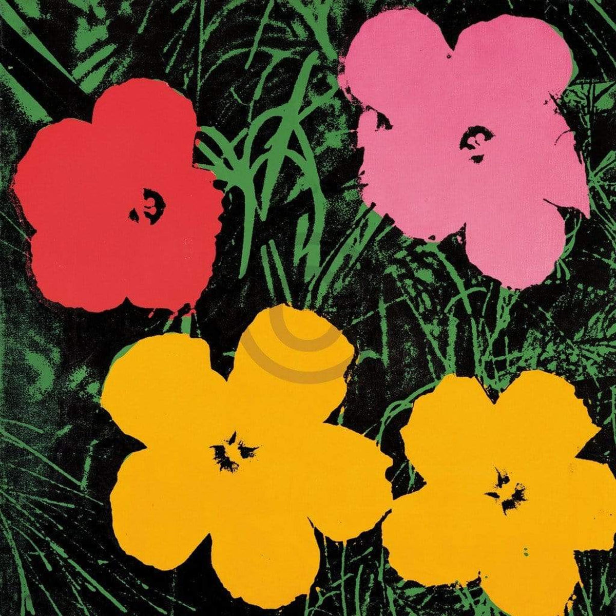 Kunstdruck Andy Warhol - Flowers C. 1964 - 60x60cm