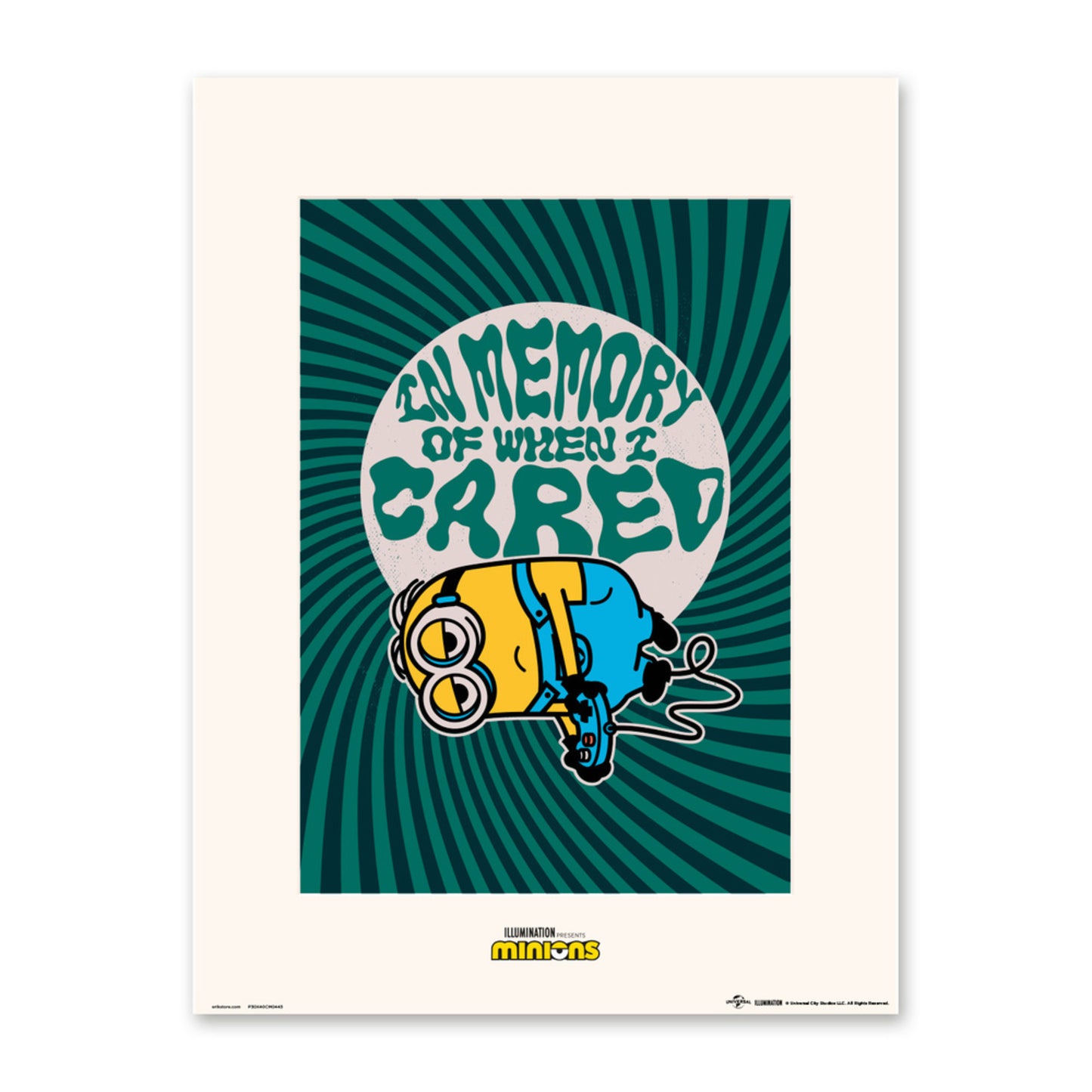Poster Minions In Memory Of When I Cared 30x40cm
