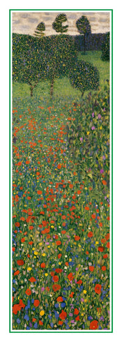 Kunstdruck Gustav Klimt - Poppy Field 25x70cm