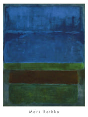 Kunstdruck Mark Rothko Blue, Green and Brown 71x94cm