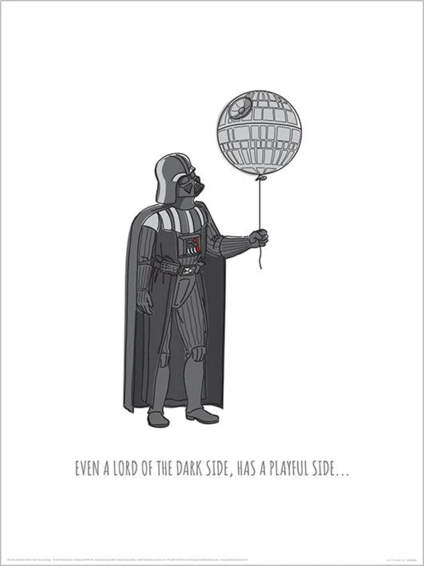 Kunstdruck Star Wars Live Everyday Day 30x40cm