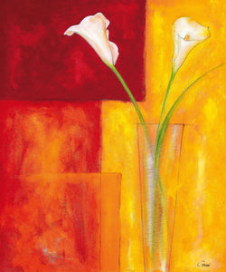 Kunstdruck Günter Gohn - Callas auf warmem Rot 50x60cm