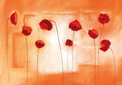 Kunstdruck Erika Heinemann - Poppy Meeting 100x70cm