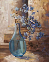 Kunstdruck L. Montillio - Blue Glass Still I 40x50cm