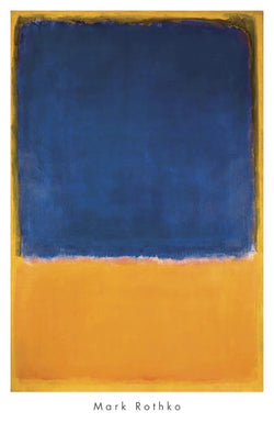 Kunstdruck Mark Rothko - Untitled, 1950 Blue, Yellow 65.8x101.5cm