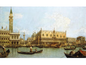 Kunstdruck Canaletto - Molo, Venedig 80x60cm