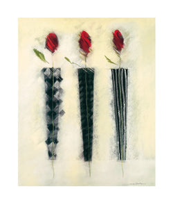 Kunstdruck Marilyn Robertson - Rot und Schwarz II 50x60cm