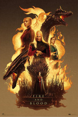 Poster House of the Dragon Fire and Blood 61x91,5cm