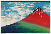 Poster Katsushika Hokusais Fine Wind Clear Morning 91,5x61cm