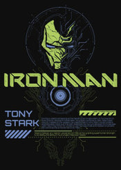 Poster Marvel Iron Man Glow in the Dark 50x70cm