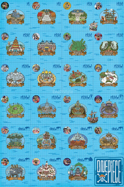 Poster One Piece Log Itinerary 61x91,5cm