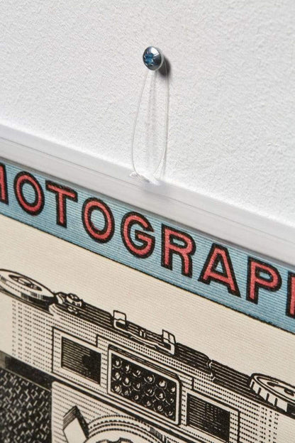 Posterhänger 75cm Transparent - Posterleiste mit Aufhängauge