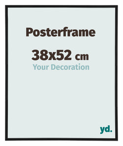 Posterrahmen 38x52cm Schwarz Matt Kunststoff Paris